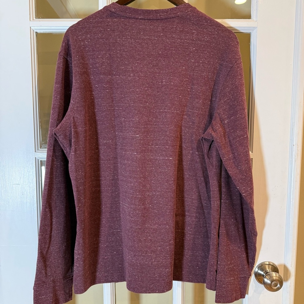 01.Algo Waffle Maroon Long Sleeve, Upf 50 Quick Dry Antiodor Moisture Wicking Xl View 2
